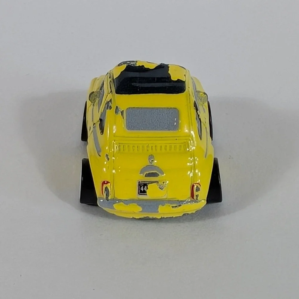 Disney Pixar Cars Luigi Fiat 500 Yellow Micro Drifters Mattel FBX66 Mini Racers